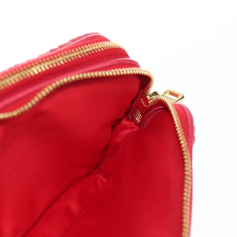 Miu Miu Tech Matelasse Leather Red Bag
