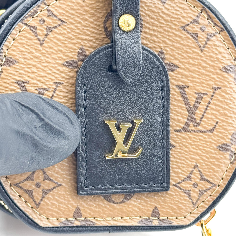 Louis Vuitton Mini Boite Chapeau Reverse Monogram Canvas Brown Bag
