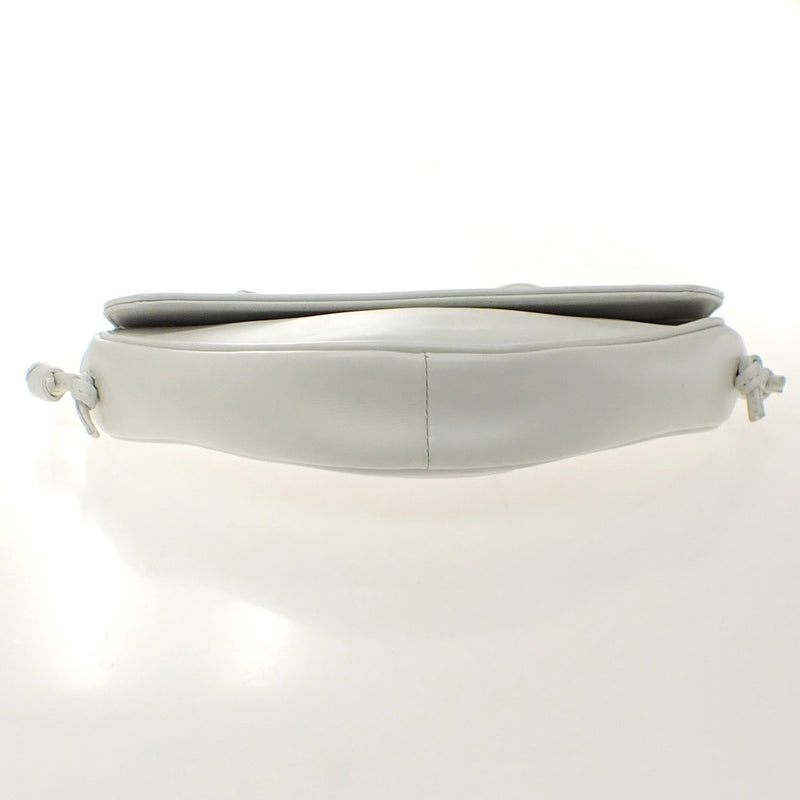 Celine Triangle Leather White Bag
