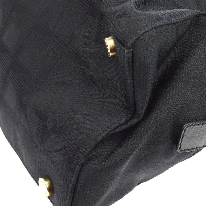 Chanel Travel Line Boston Nylon Black Bag