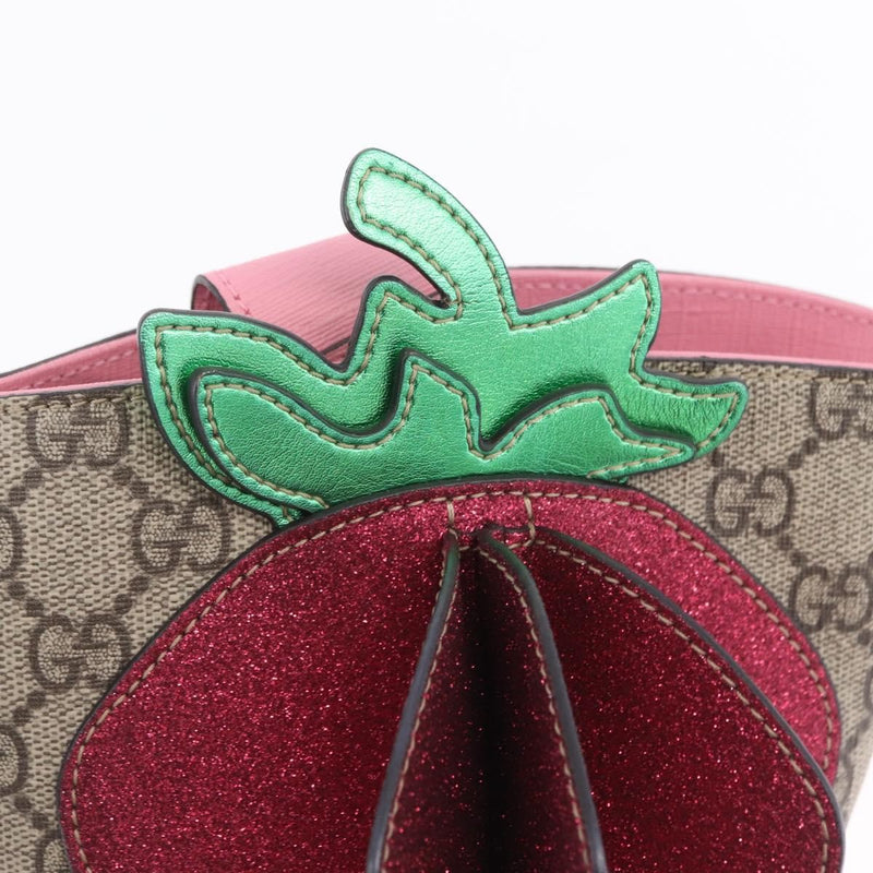 Gucci Childrens Convertible Gg Coated Canvas With Applique Beige Bag