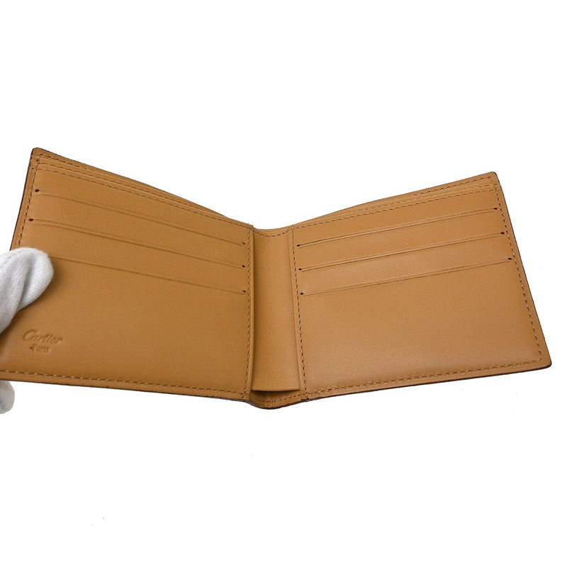 Cartier Bifold Leather Beige Accessory