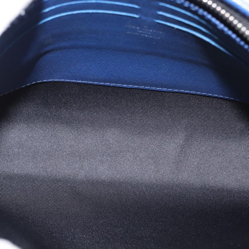 Louis Vuitton Pochette Voyage Taiga Leather Blue Bag