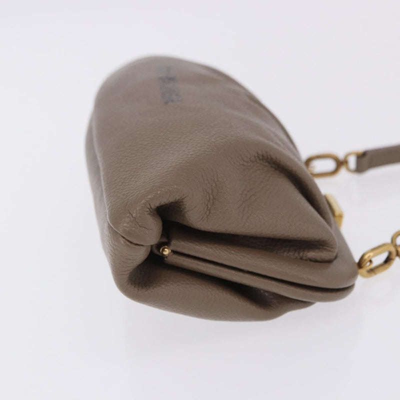 Balenciaga Cloud Clutch Leather Beige