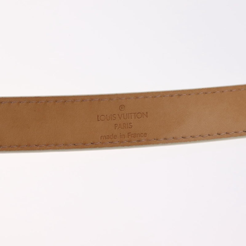 Louis Vuitton Vernis Belt Lv Monogram Beige Patent_leather