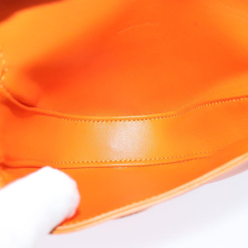 Celine Triangle Leather Orange Bag
