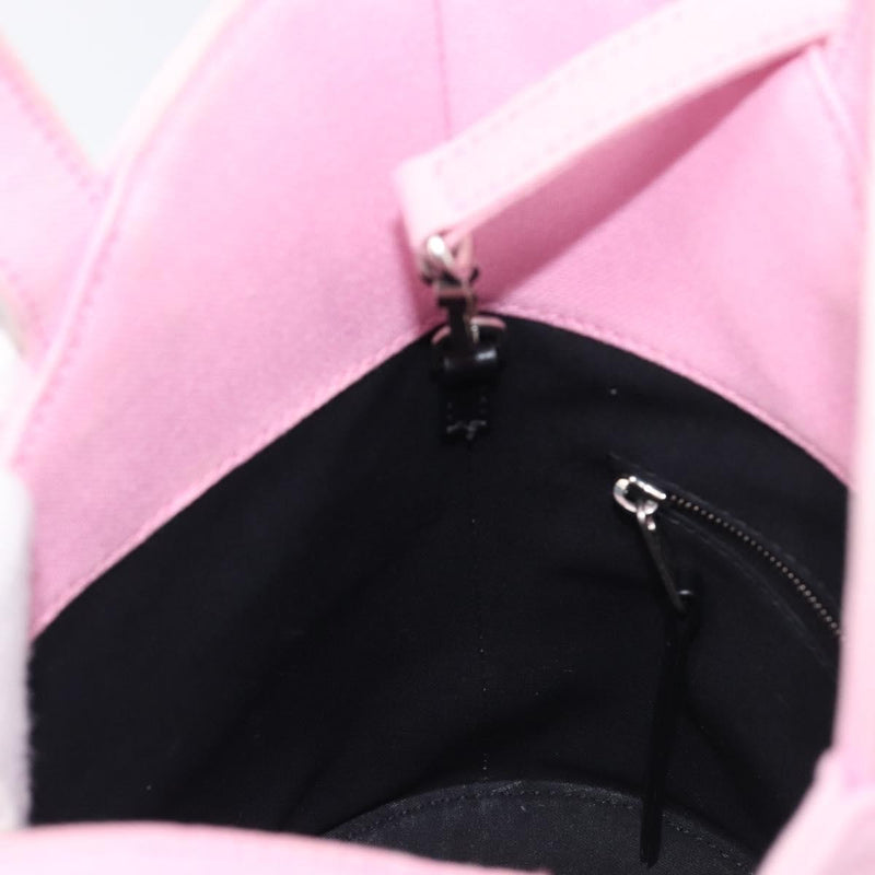 Balenciaga Wave Bucket Printed Canvas Pink Bag