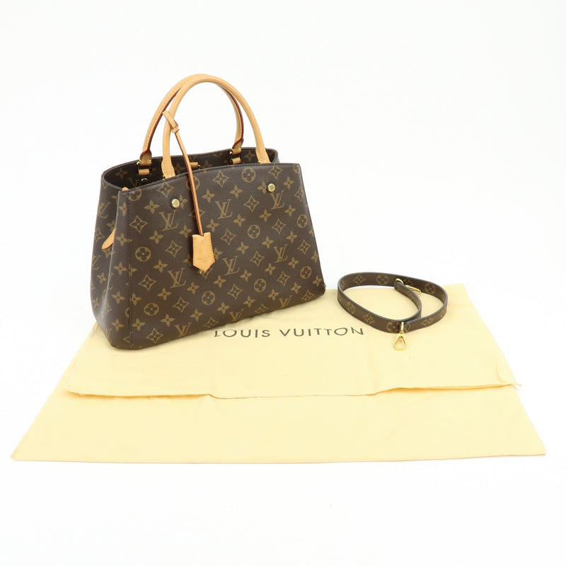 Louis Vuitton Montaigne Monogram Canvas Brown Bag