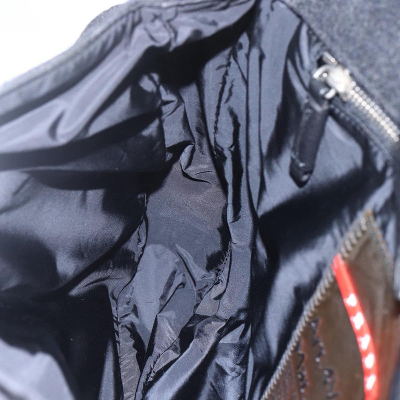 Prada Shoulder Wool Black Bag