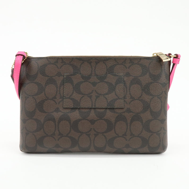Coach Shoulder Canvas Brown Bag