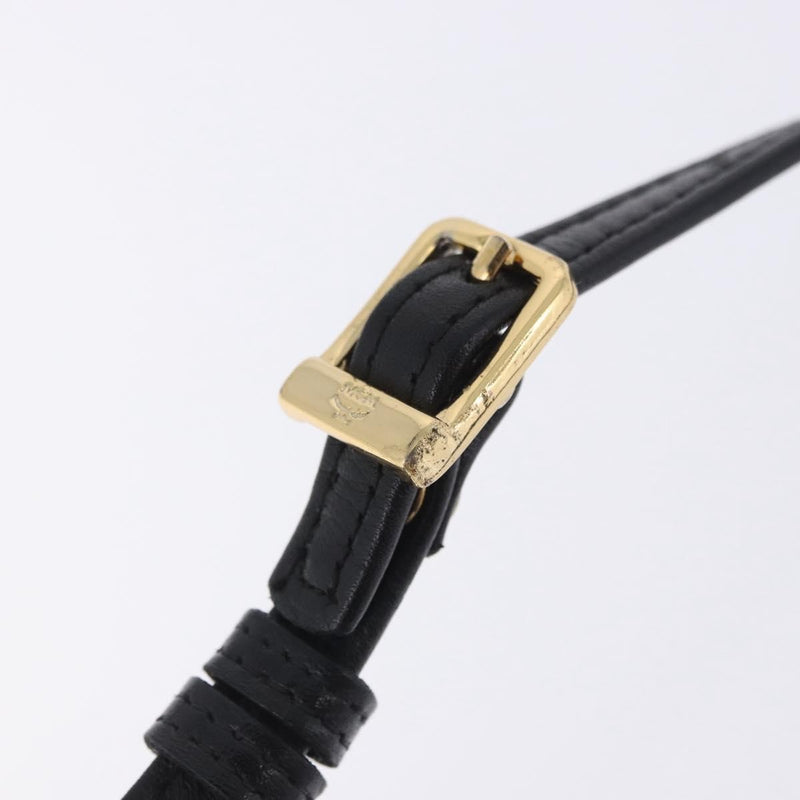 Mcm Visetos Leather Black Bag