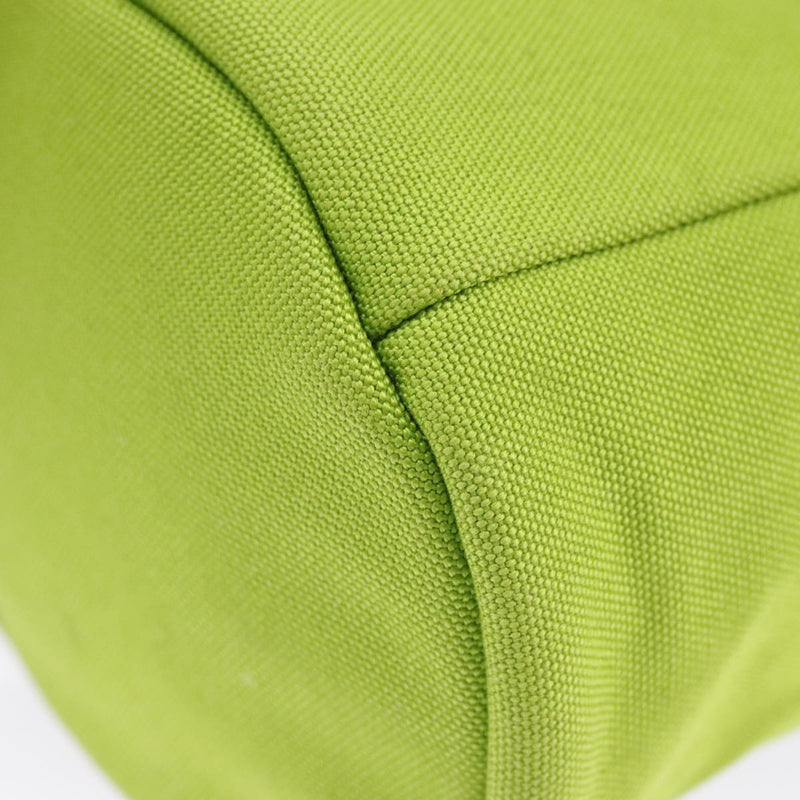 Prada Zipped Triangle Canvas Green Bag