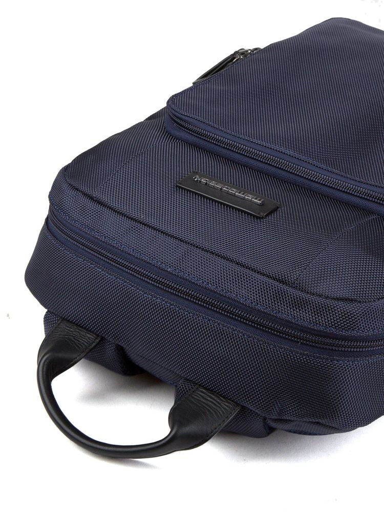 Momo Design Polyamide-Nylon With Leather Accents Backpack — Navy Polyamide/nylon