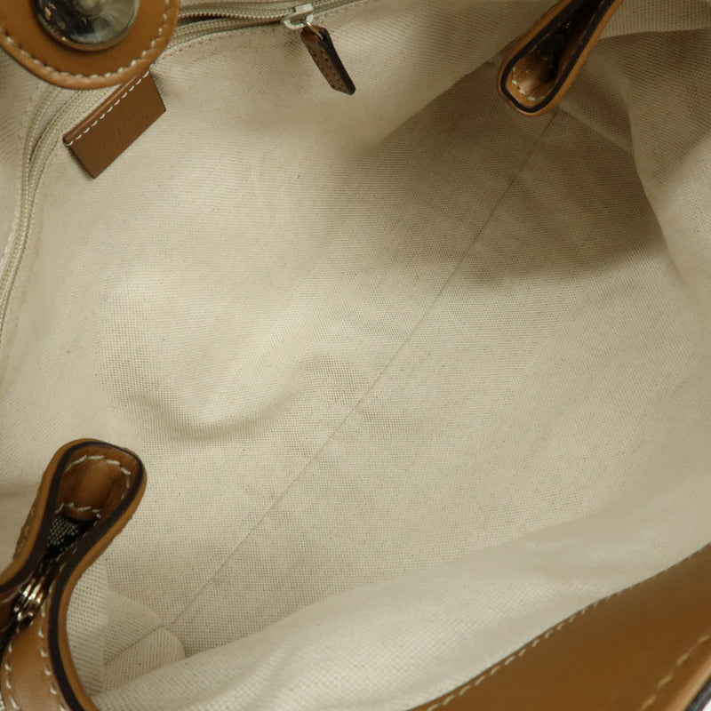 Gucci Sukey Microguccissima Leather Beige Canvas Bag