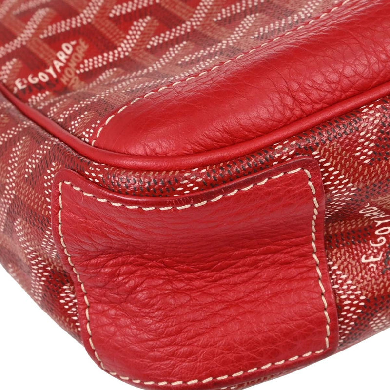 Goyard Grand Bleu Messenger Coated Canvas Red