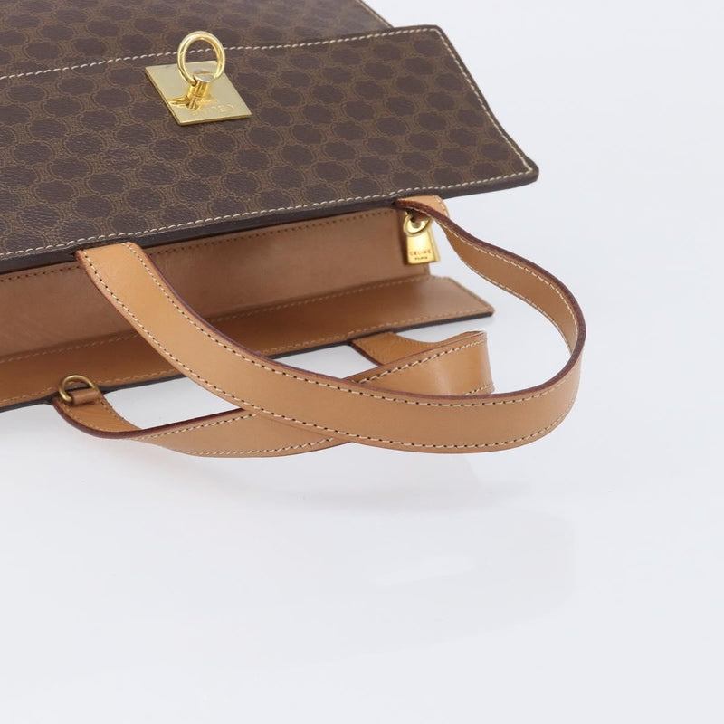 Celine Handbag Canvas Brown Bag
