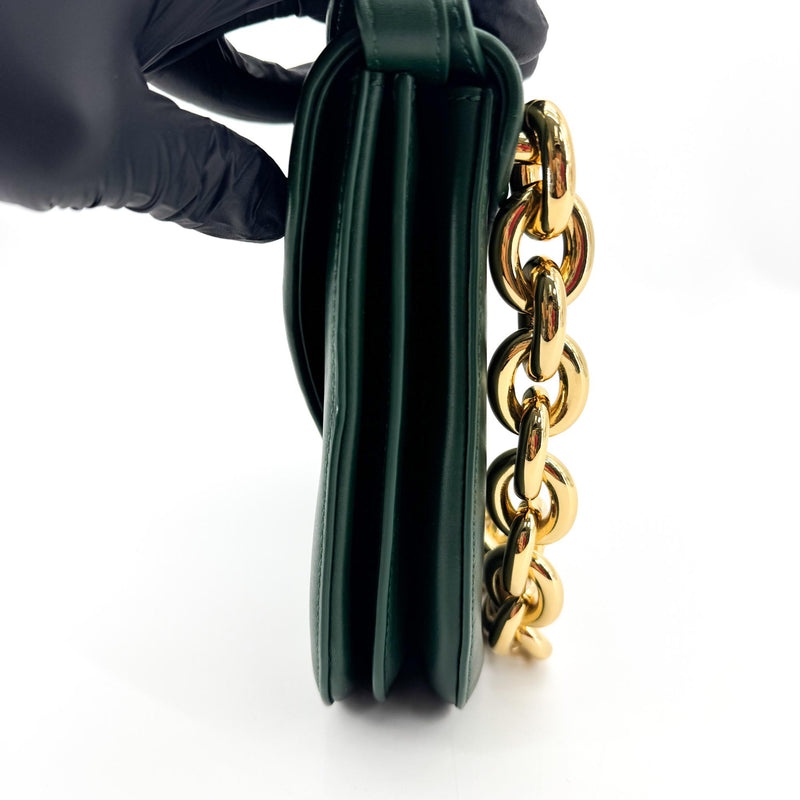 Bottega Veneta Mount Leather Green Bag
