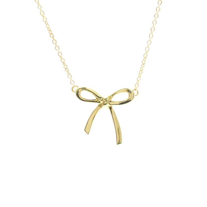 Tiffany & Co. Bow Pendant 18k Yellow Gold Yellow_gold Bijoux