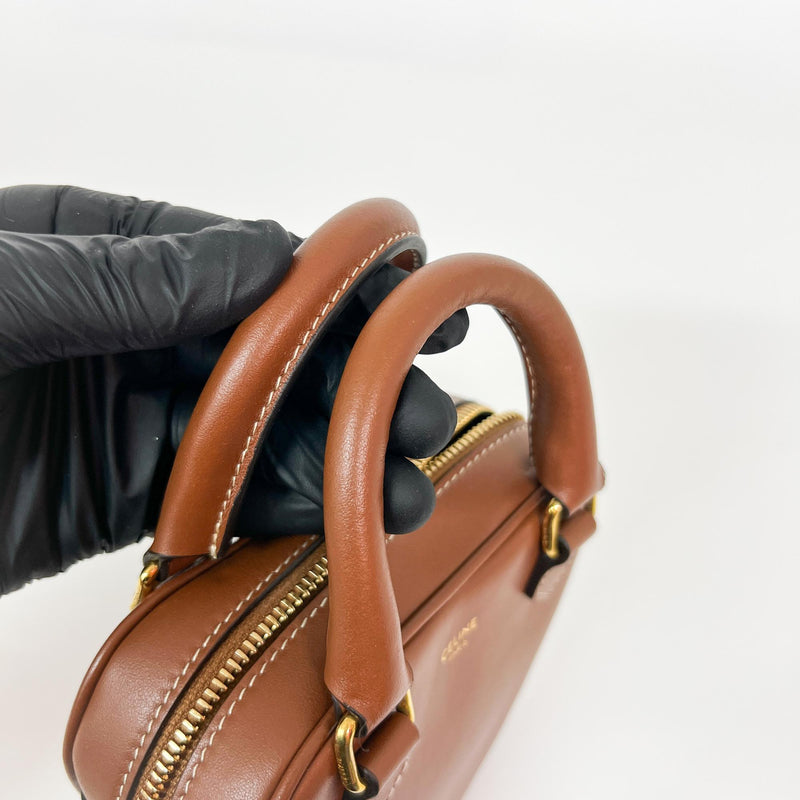 Celine Heart Leather Brown Calfskin Bag