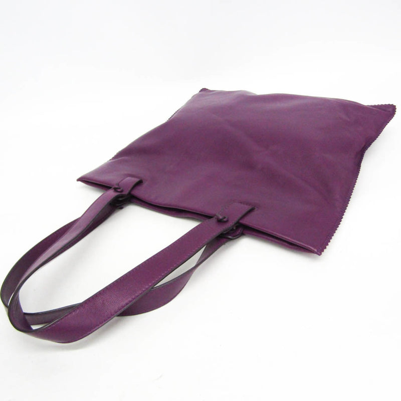 Loewe Anagram Leather Purple Bag