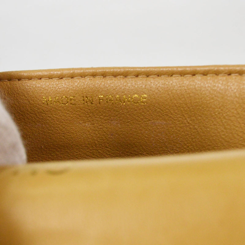 Chanel Chocolate Bar Flap Quilted Lambskin Beige Leather Bag