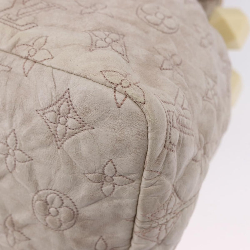 Louis Vuitton Olympe Stratus Limited Edition Monogram Lambskin Beige Leather Bag