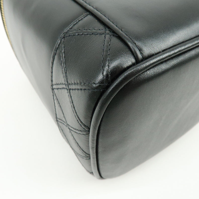 Chanel Vanity Leather Black Bag