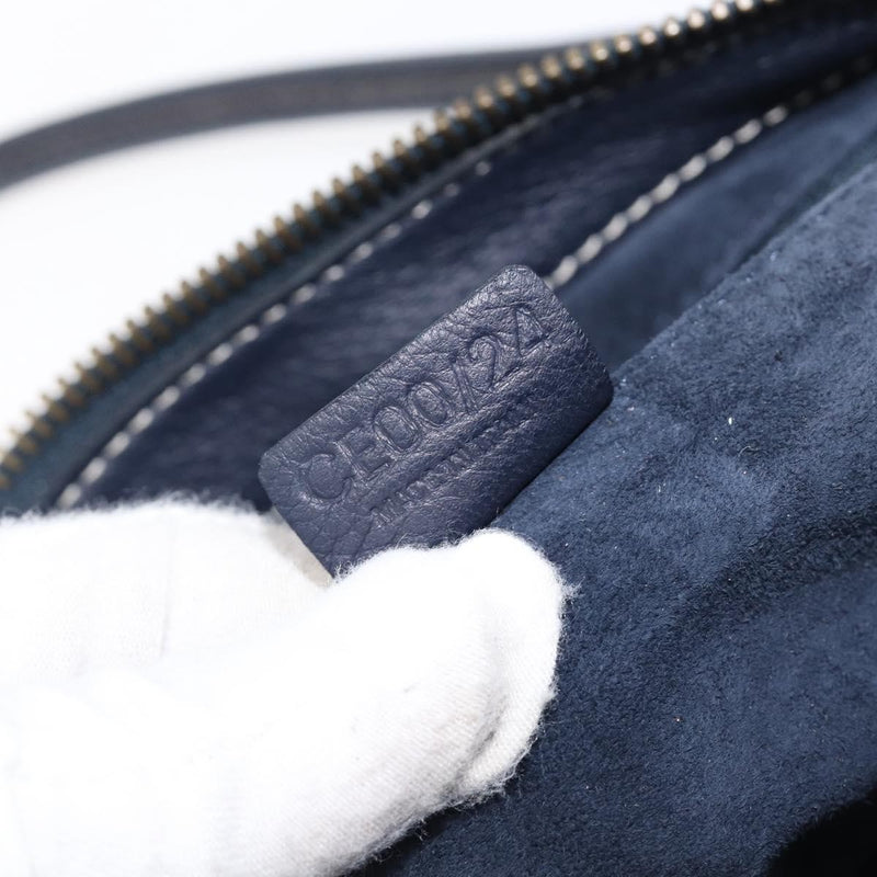 Celine Top Handle Leather Black Bag