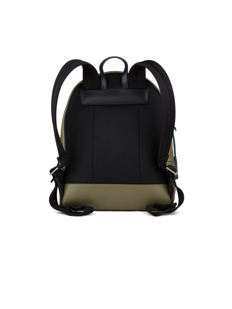 Coccinelle Grained Cowhide Backpack — Green