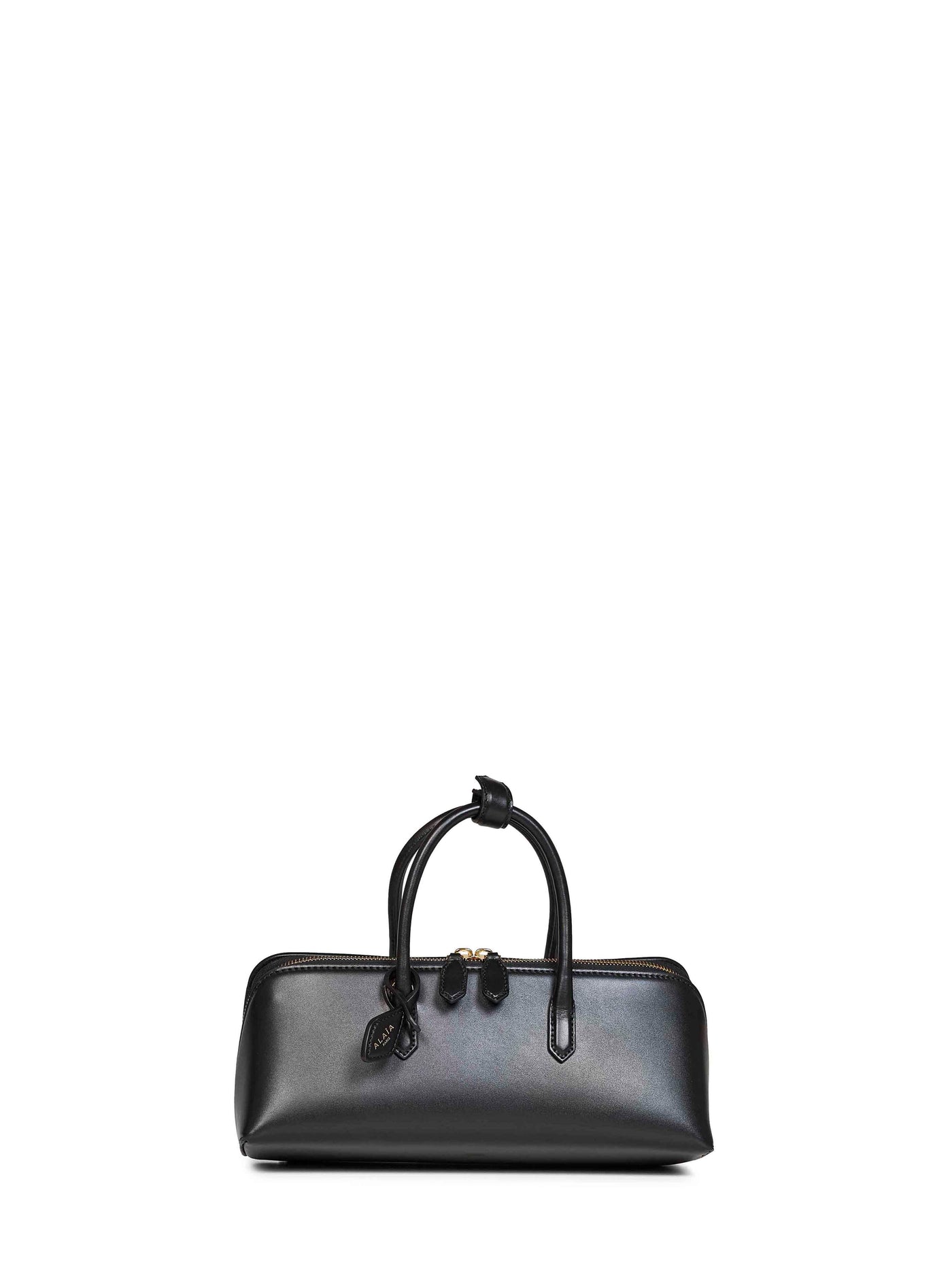 Alaïa Delta Top Handle Bag — Black Calf Leather
