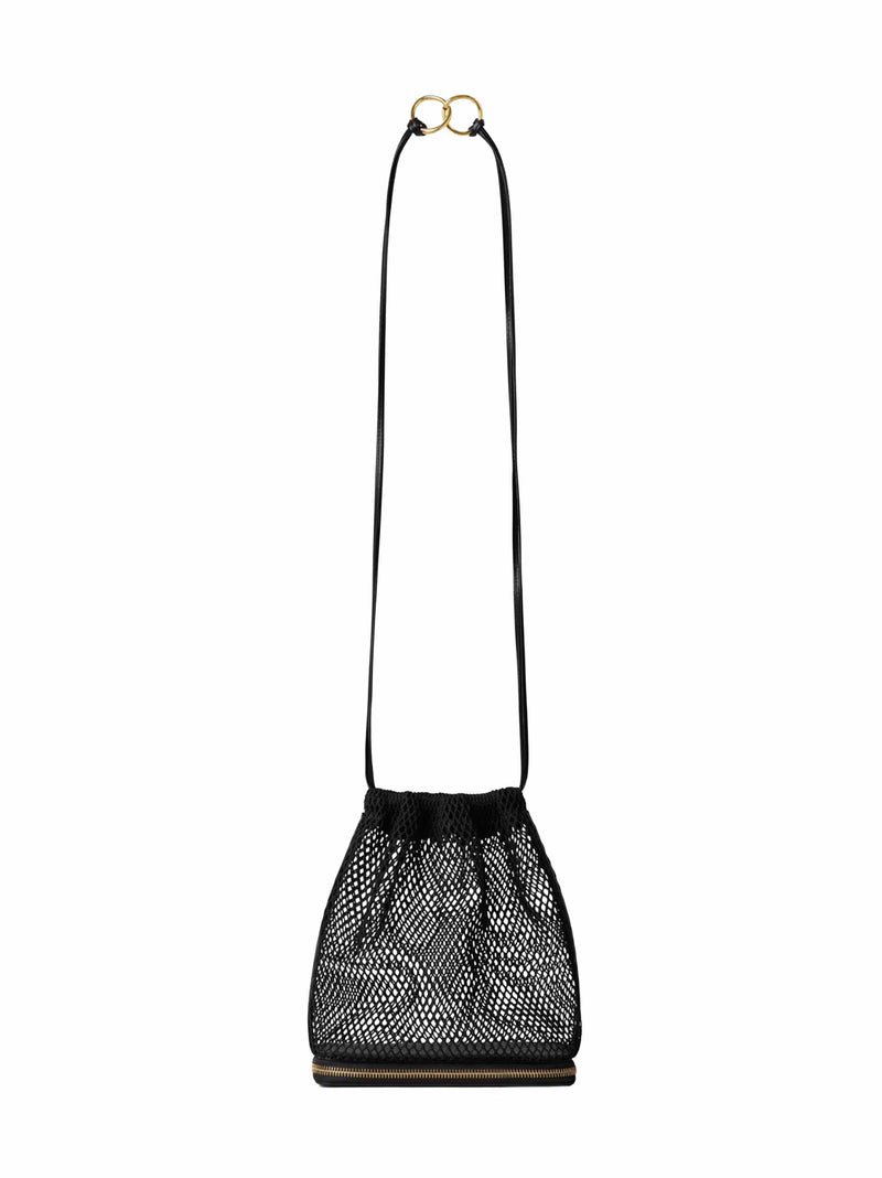 Alaïa Le Pochon Shoulder Bag — Black Polyamide
