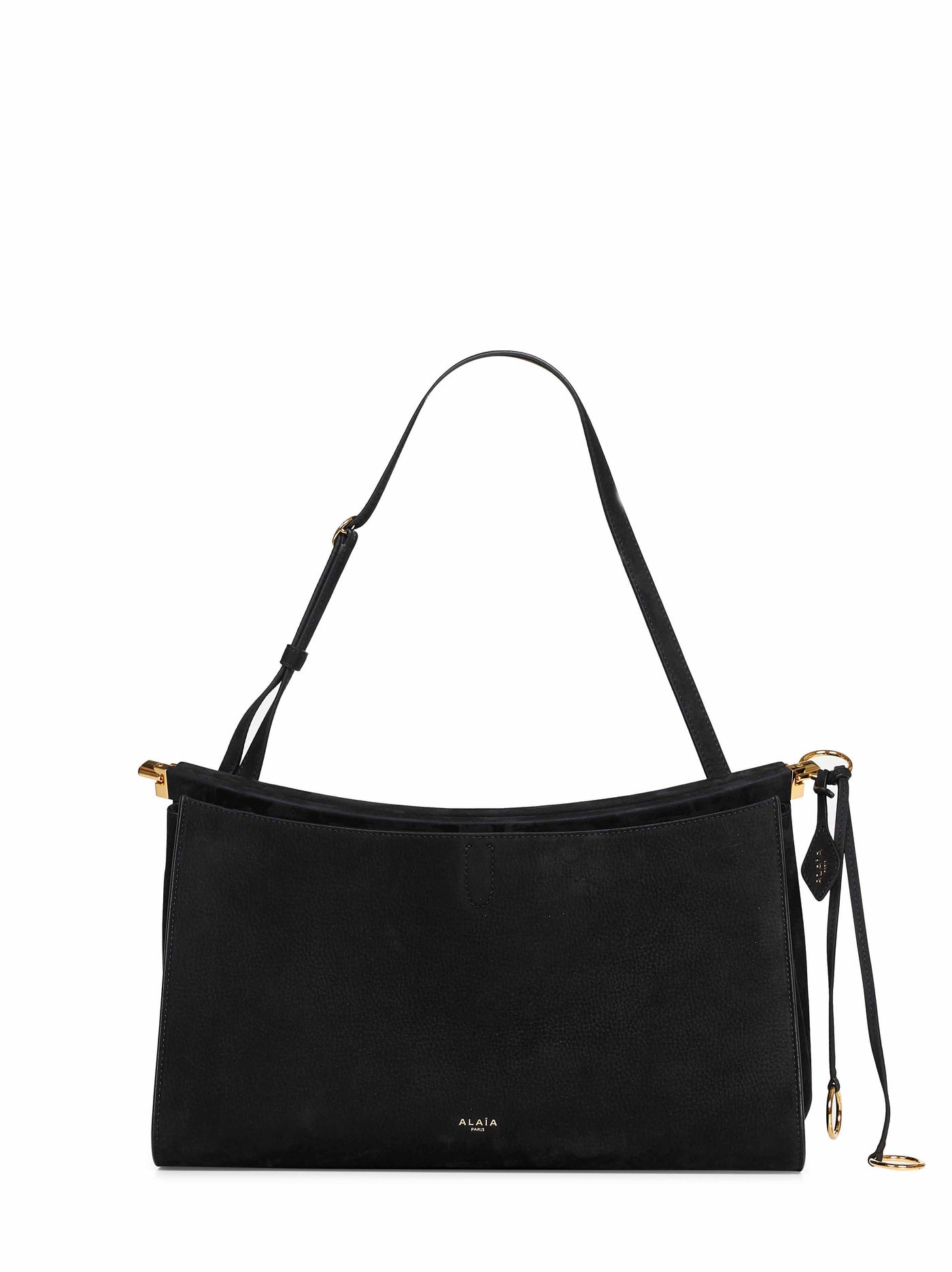Alaïa Shoulder Bag — Black Calf Leather
