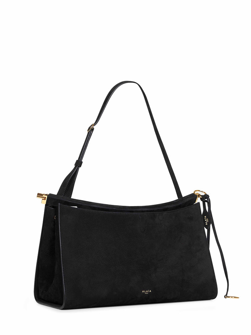 Alaïa Shoulder Bag — Black Calf Leather