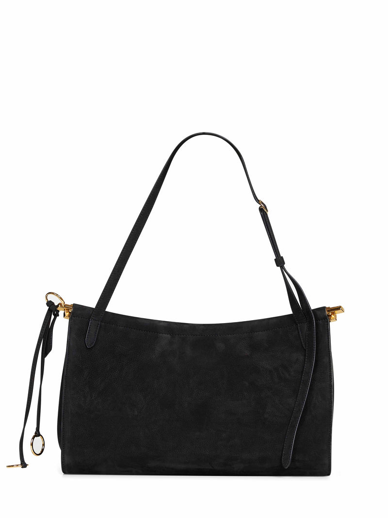 Alaïa Shoulder Bag — Black Calf Leather