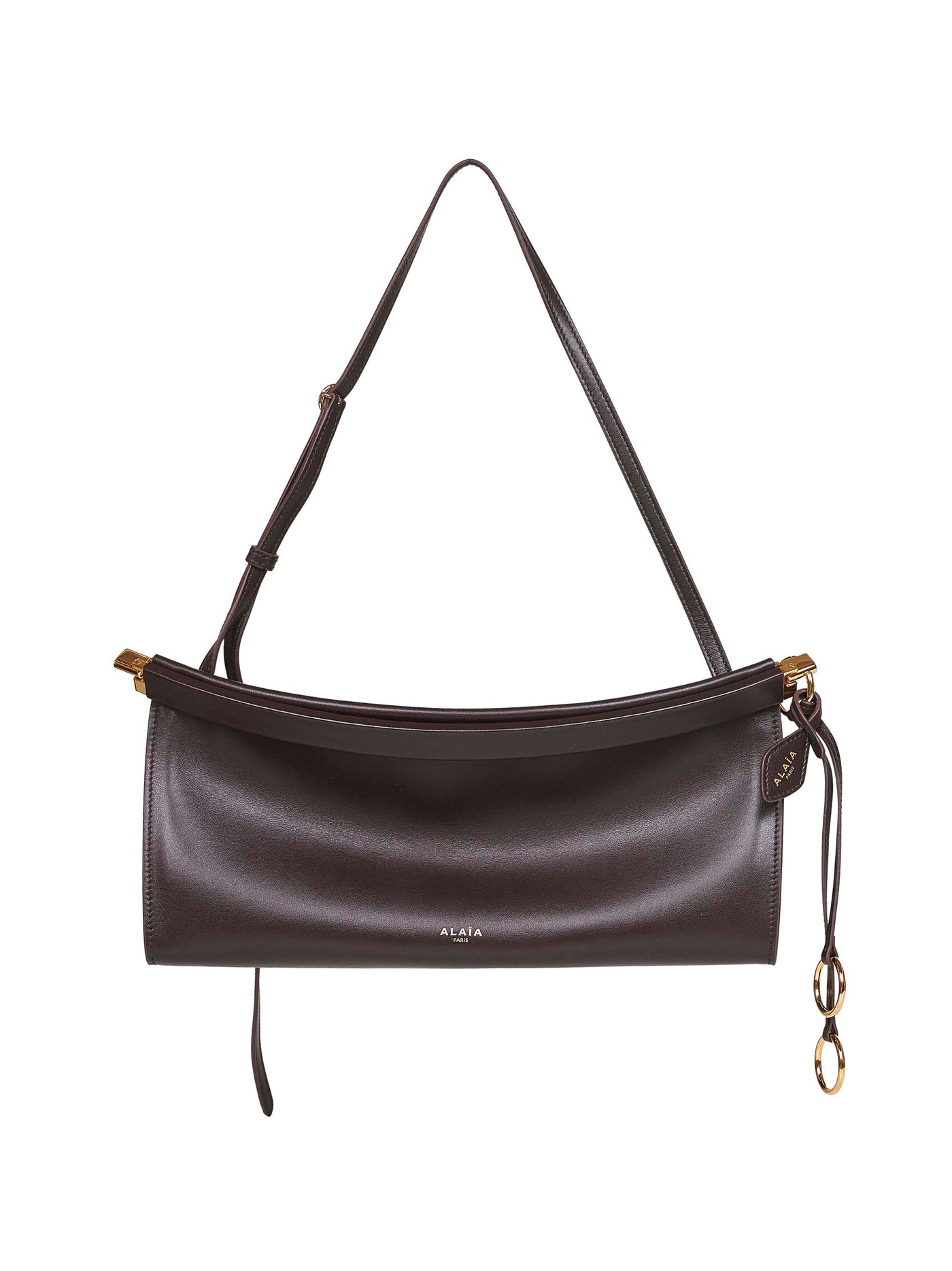 Alaïa Shoulder Bag — Brown Calf Leather