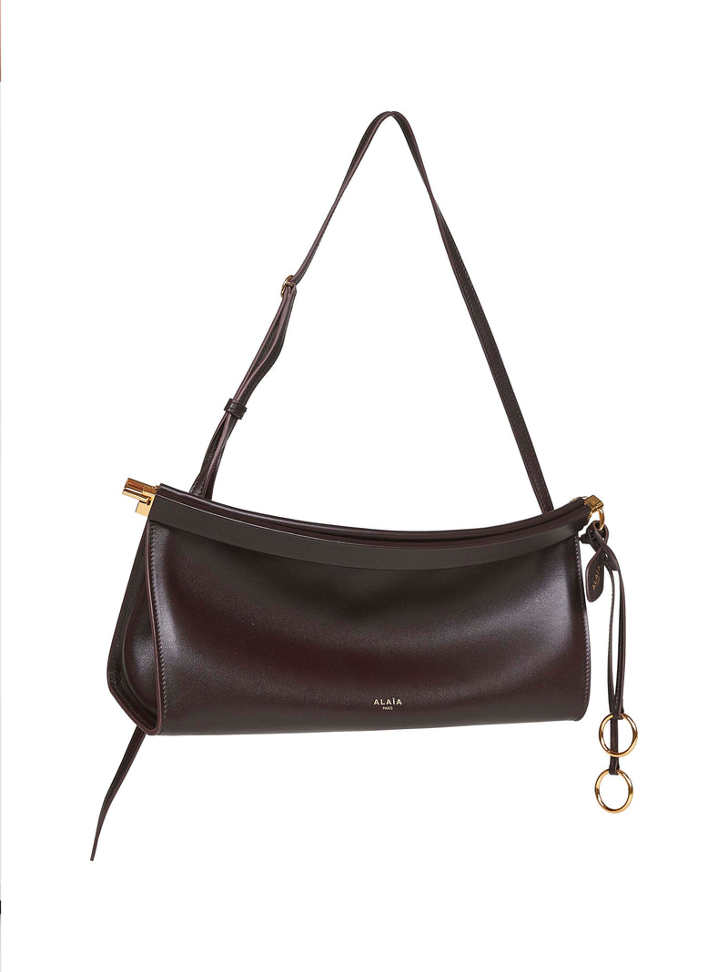 Alaïa Shoulder Bag — Brown Calf Leather