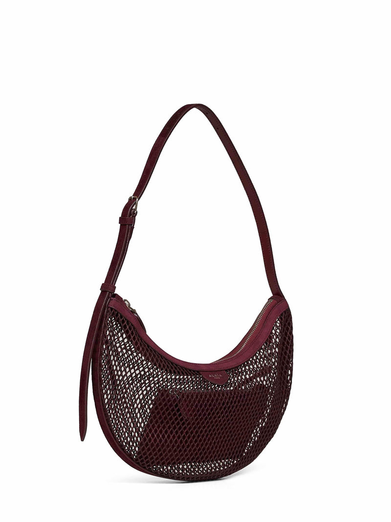 Alaïa Demi Lune Shoulder Bag — Burgundy Lambskin