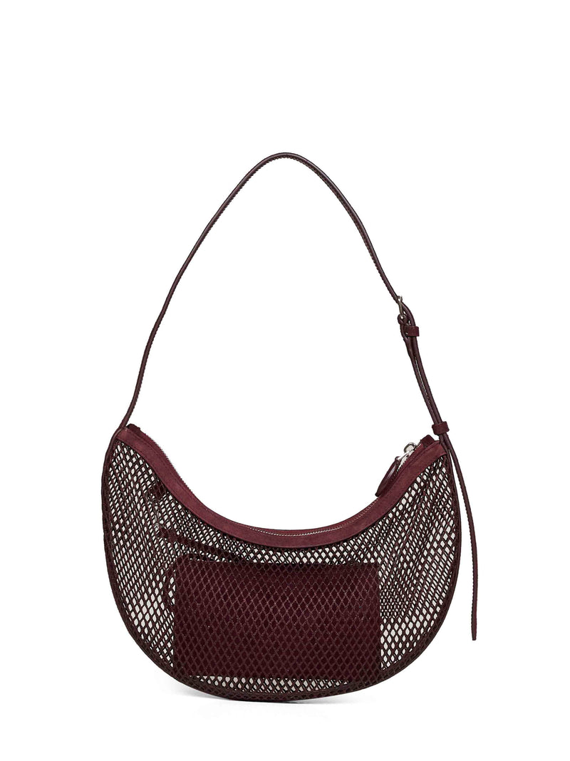 Alaïa Demi Lune Shoulder Bag — Burgundy Lambskin
