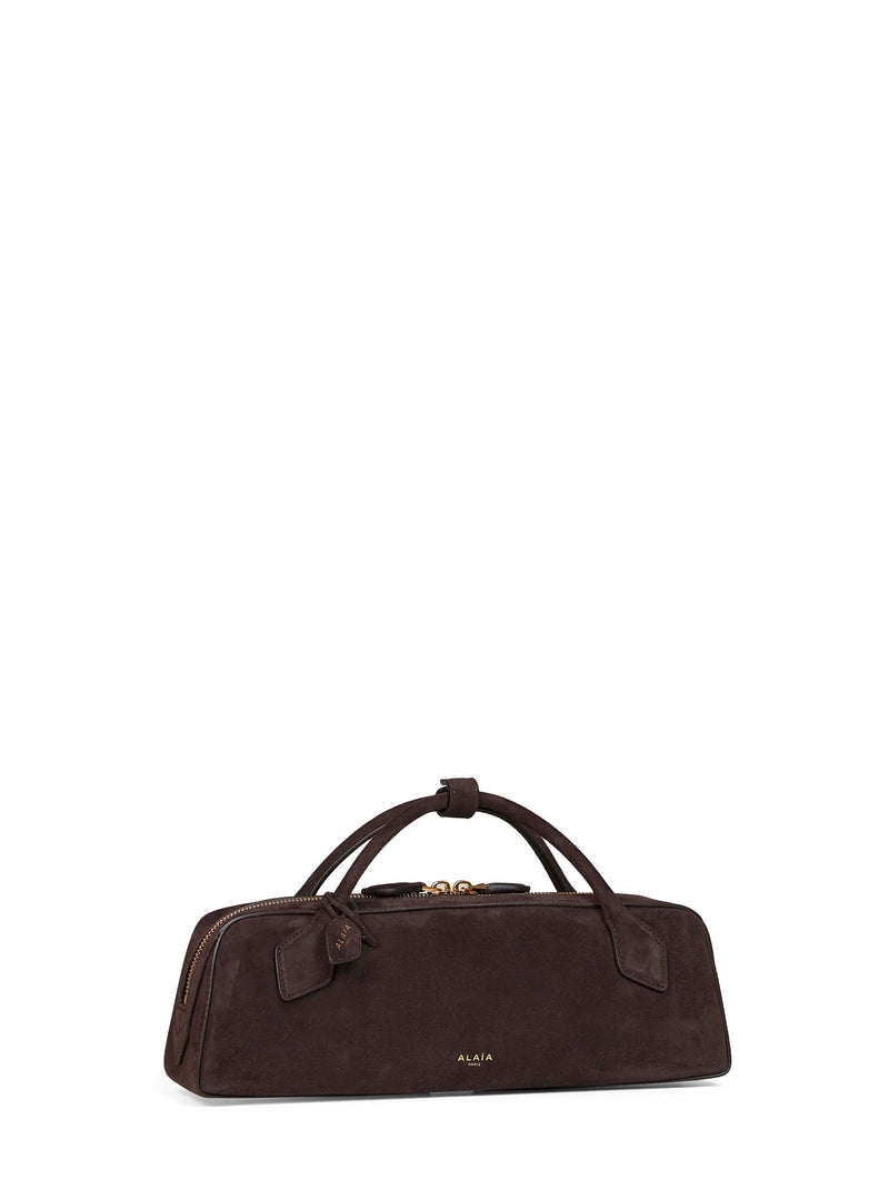 Alaïa Top Handle Bag — Brown Goatskin Suede