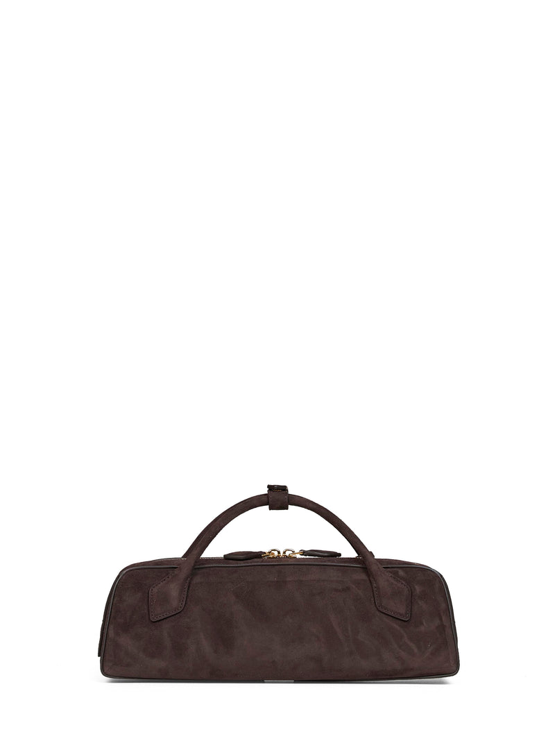Alaïa Top Handle Bag — Brown Goatskin Suede