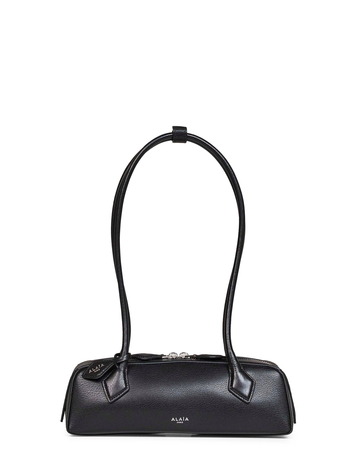 Alaïa Le Teckel Shoulder Bag — Black Goatskin Leather