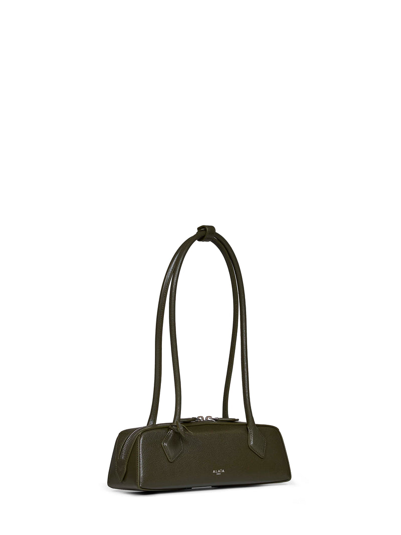 Alaïa Le Teckel Shoulder Bag — Green Goatskin Leather