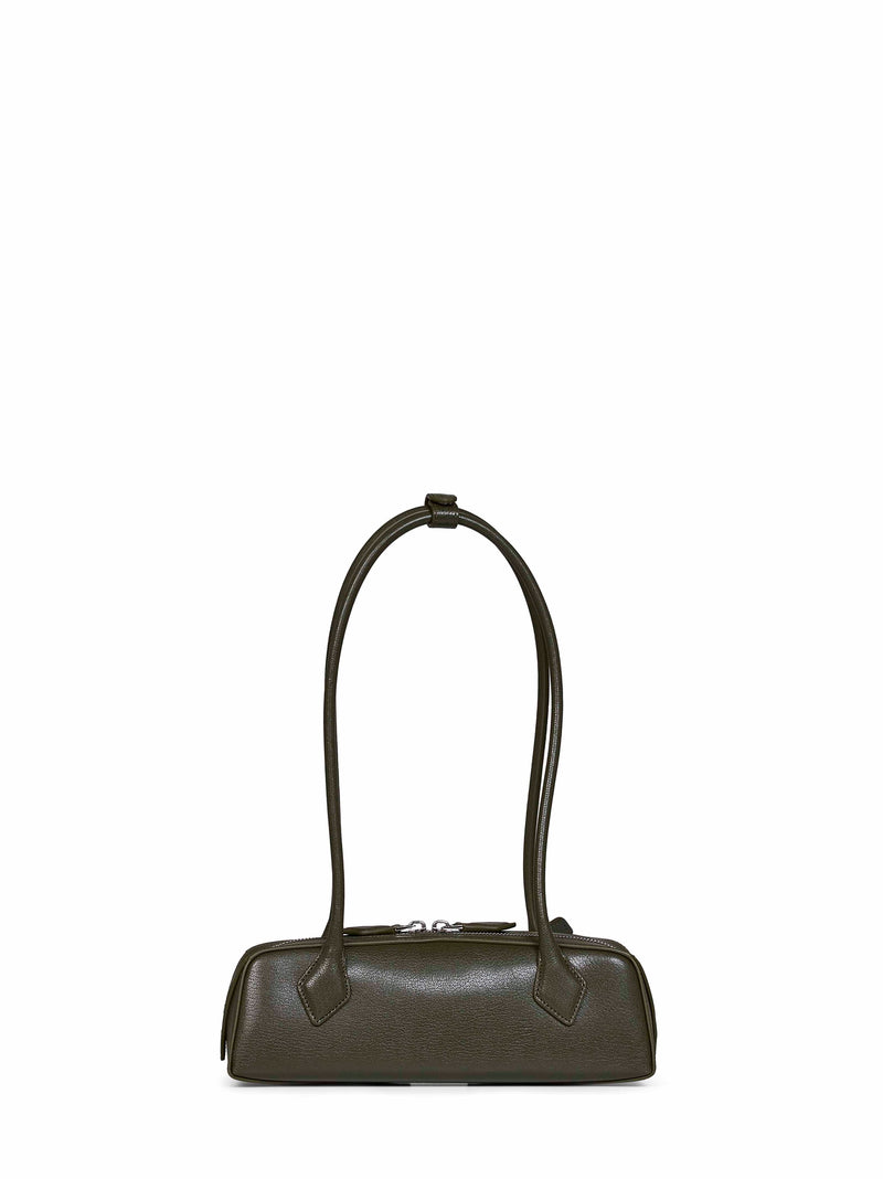 Alaïa Le Teckel Shoulder Bag — Green Goatskin Leather