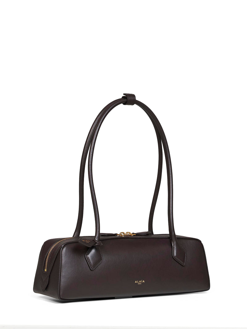 Alaïa Le Teckel Shoulder Bag — Brown Calf Leather