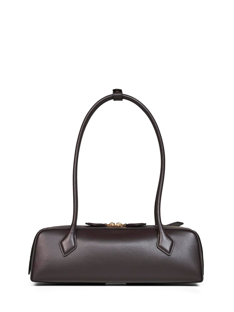 Alaïa Le Teckel Shoulder Bag — Brown Calf Leather