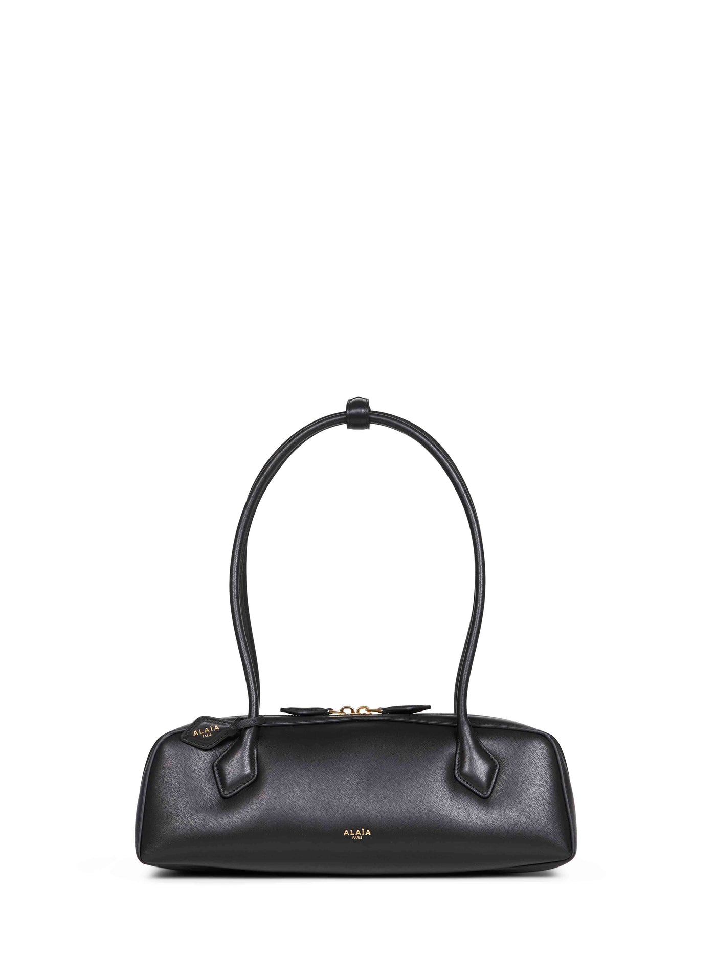 Alaïa Le Teckel Shoulder Bag — Black Lambskin