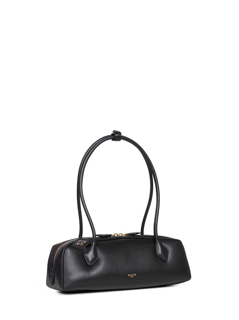 Alaïa Le Teckel Shoulder Bag — Black Lambskin