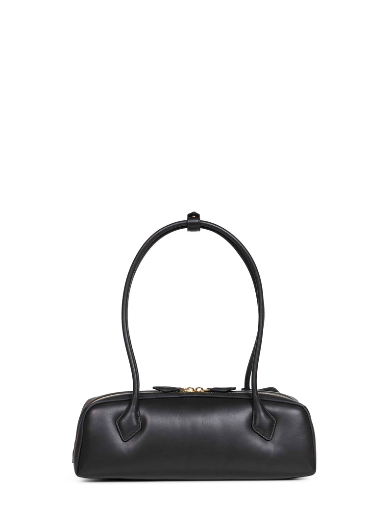 Alaïa Le Teckel Shoulder Bag — Black Lambskin