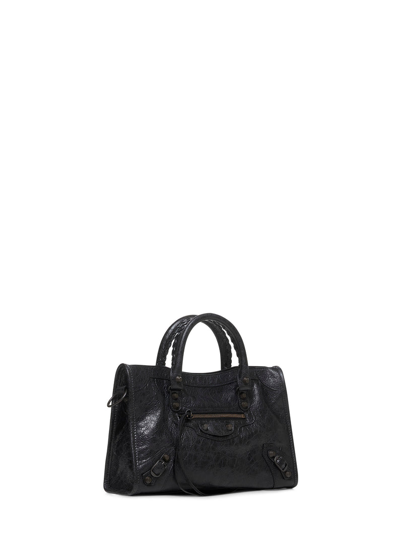 Balenciaga Le City Shoulder Bag — Black Lambskin