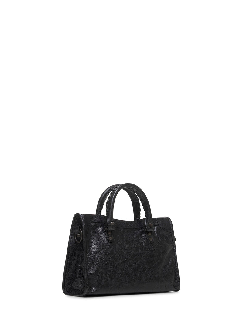 Balenciaga Le City Shoulder Bag — Black Lambskin